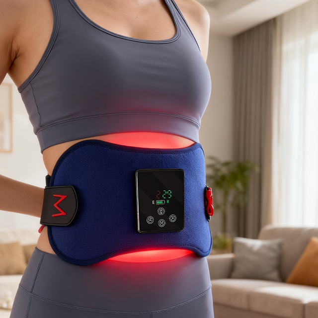 5000mAh Wireless 78 LEDs Led Red Infrared Light Therapy Waist Arm Belt With Battery for Back Shoulder Knee Joints Home Use